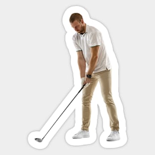 Golfer Sticker